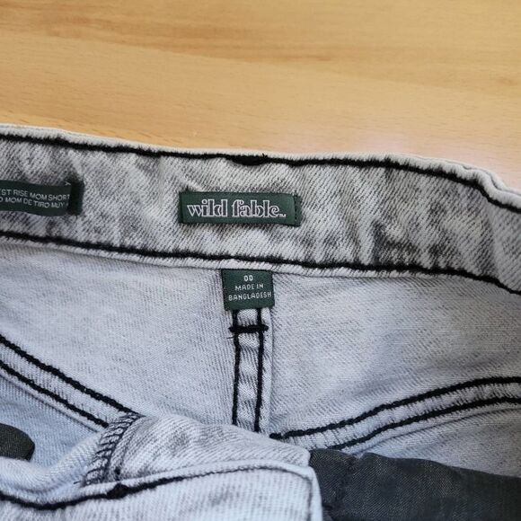 Wild Fable gray high rise denim Mom shorts - Picture 3 of 4